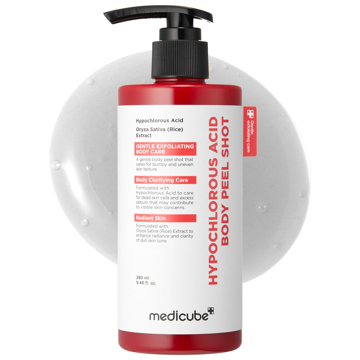 Medicube Rice Body Peel Shot – sérum exfoliant corps